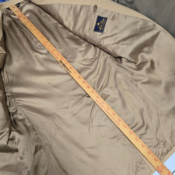 Brooks Brothers Men Camel Hair Blazer Size 43L Sport Coat Business Classic - Picture 14 of 15